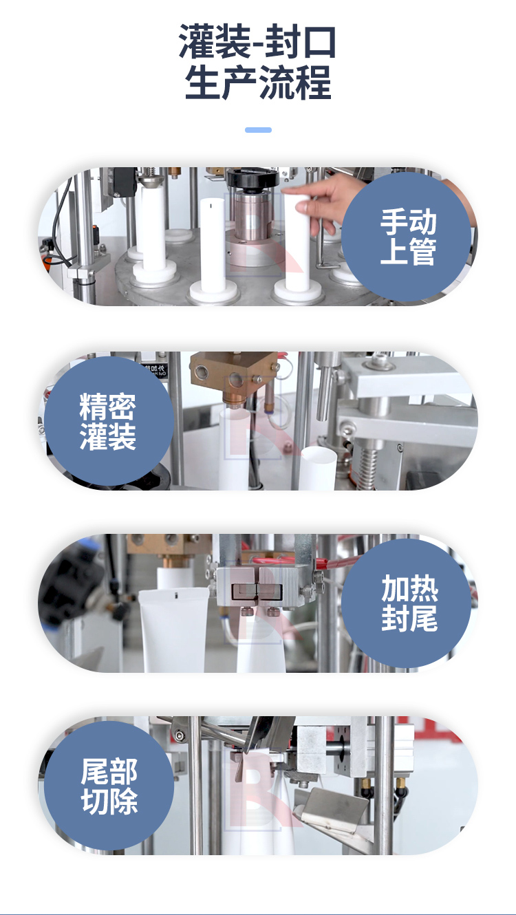 半自動轉(zhuǎn)盤灌裝封尾機(jī)